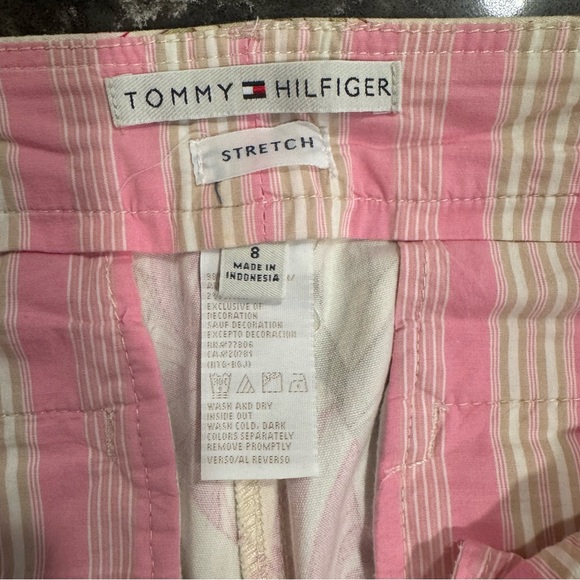 Tommy Hilfiger Stretch Pink Floral Cropped Pants - Picture 3 of 8